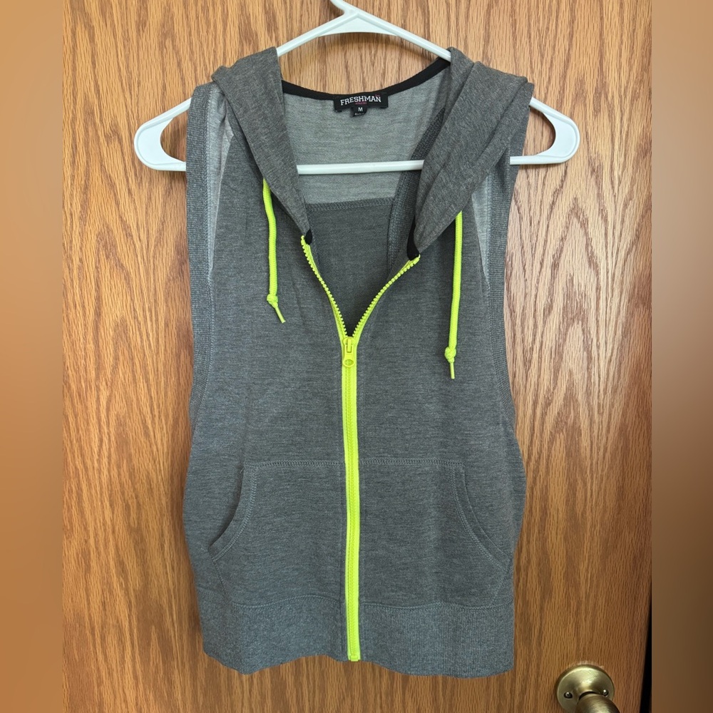 Freshman Gray Tank Top with Neon Accents